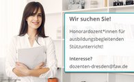 Wir suchen stets Honorardozent*innen.