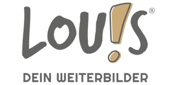 LOU!S Logo mit Slogan "Dein Weiterbilder"