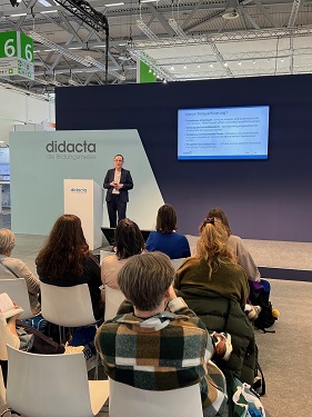 Publikum beim Fachvortrag TQ (didacta 2026) Das Publikum beim Fachvortrag von Ulrike Weber zum Thema TQ (didacta 2026)